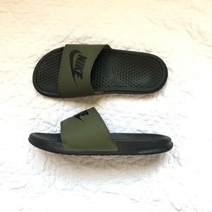 Nike | Shoes | Army Green Nike Slides 